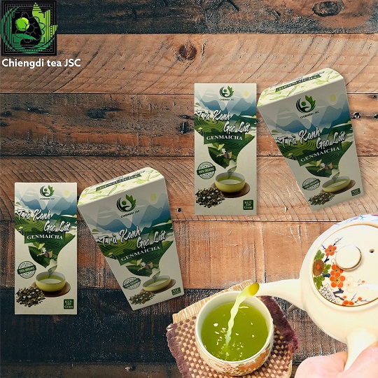 Genmaicha, trà xanh gạo lút matcha, trà thực dưỡng